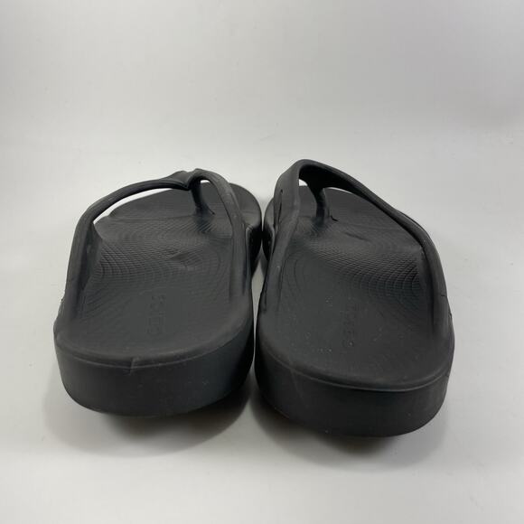 Oofos Ooriginal Flop Flops Womens Size 8 Mens 6 Black Comfort Recovery Sandal - Picture 4 of 9